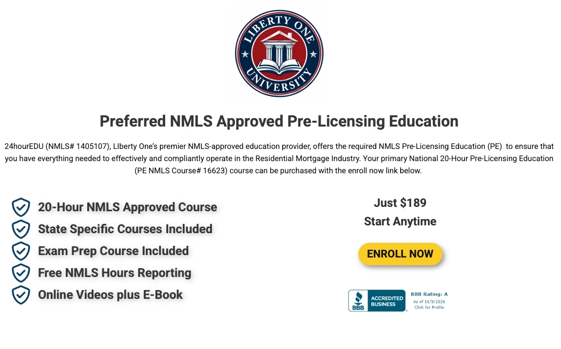 24hourEDU mortgage licensing online course